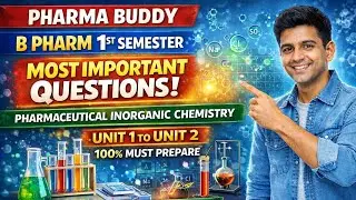 Don&rsquo;t Skip These Questions 😱 | Inorganic Chemistry Unit 1&ndash;2 | B.Pharm 1st Sem