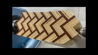 Woodturning - 3D Patterned Plywood!