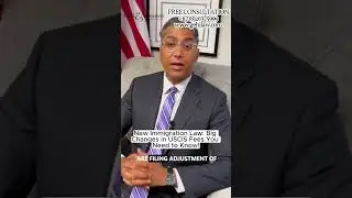 New Immigration Law: Big Changes in USCIS Fees You Need to Know! | NYC Immigration Lawyer #USCISFee