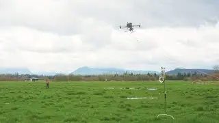 Drone payload dropping system demonstration for power lines