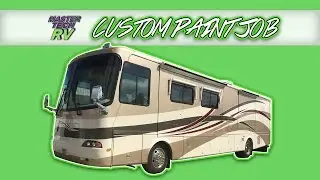 RV Side Wall Replacement with Custom Paint