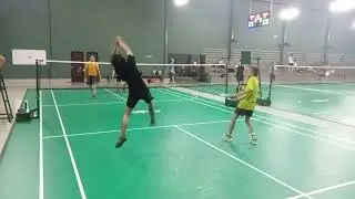 Mabar badminton di Lap. Atlas Palembang 26 Mei 25 (Nico/Morris vs Rahman/Ko Ridwan)
