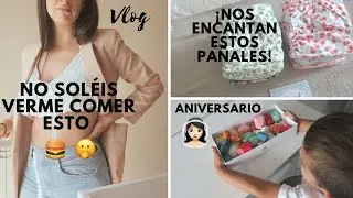 NO comemos TAN SALUDABLE estos días 🍔 ANIVERSARIO 👰🏻 PAÑALES de TELA 🌱 @LauraViveSimple