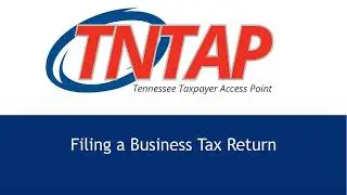 Filing a Business Tax Return Using TNTAP