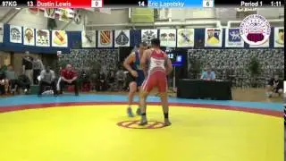 Dual #2 - FS 97 KG - Dustin Lewis (USMC) vs. Eric Lapotsky (USAF)
