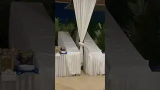 Outdoor catering setup