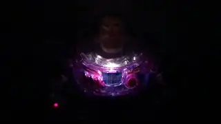 Old Buzz Lightyear Light-up slow motion footage