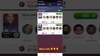 🔥🔥winzo fantasy play games || winzo earning app || update winzo earning app 🤑 👇👇