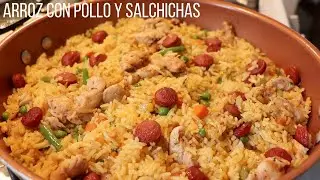 ARROZ CON POLLO Y SALCHICHAS *QUE RICO!* Y MUY FACIL!