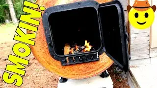 HOW TO BUILD A CAMP STOVE SMOKER FROM A 55 GALLON STEEL BARREL