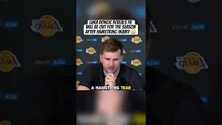 &ldquo;I&rsquo;m out for the season&rdquo; - Luka Doncic Postgame Interview after injury - 76ers vs Lakers