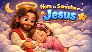 Canção de Ninar Cristã para Dormir | 1 Hora de Louvor Infantil Calmo com Jesus