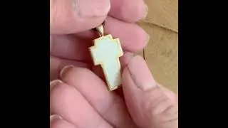 Second Chance Gold Cross Necklace K14:Eco-Friendly Jewelry Recycling for a Sustainable Future RC0015