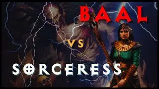 Solo Sorceress Baal Boss Fight (Hell Mode) - Diablo 2 Resurrected