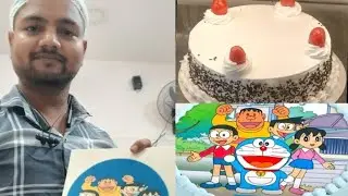 Kids Favorite Doraemon Cake 🎉 Birthday Cake Making 🎂 Doraemo photo cake 😍 बच्चों का फेवरेट केक 🍰