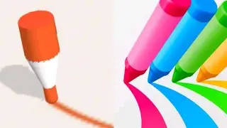 Crayon Rush 3D 🆚 Pencil Rush 3D | All Levels Game Mobile Walkthrough Pro Update iOS, Android