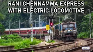 Rani Chennamma Express enters KSR Bengaluru with Electric Locomotive for the first time