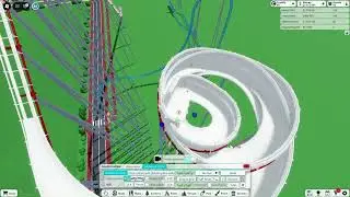 Me and a friend build coasters Theme Park Tycoon 2.