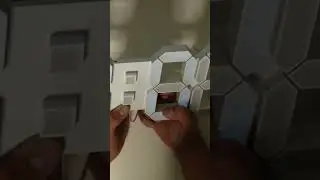 3D LED Digital Wall Clock with Remote Control