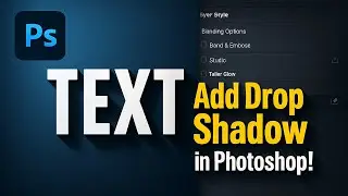 How to Add Drop Shadow in Photoshop (Easy Shadow Effects for Text, Shapes & Objects)