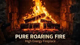 Pure Roaring Fire | High Energy Burning Logs