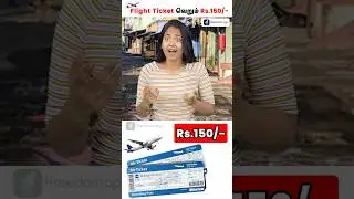 Book Your Flight Ticket for Just Rs 150 ✈️🎟️ #shorts #flight