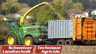 High-Tech-&Uuml;berladebunker auf &laquo;X-Trailer&raquo; und Fliegl Abschiebewagen
