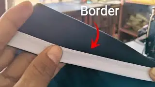 Easy Burqa Border Stitching Trick 😍 | Neat & Clean Piping Method
