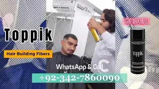 End Bald Spots Toppik Hair Building Fibers Now in Kasur, Your City 🇵🇰  #hairbuildingfibres #toppik
