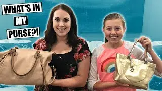 WHAT'S IN MY PURSE?! TEEN PURSE vs MOM PURSE