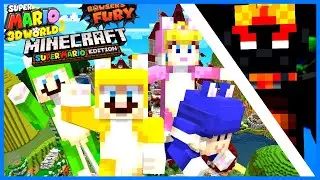 Кроссовер Minecraft x Super Mario 3D World! (Полная карта приключений)