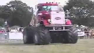 Big Pete crushing a caravan! ( UK Monster Trucks )