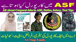 ASF Jobs of Corporal & Corporal Driver, Difference, Grade, Pay, Test Tips, Duties | SA Vlogs Family