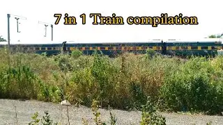 7 in 1 Train compilation | Indian Trains | Train spotting India