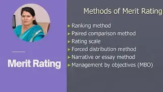 Merit Rating . understand methods of merit rating .
