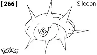 Silcoon Drawing | How To Draw Pokemon No 266