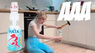 Shurochka opens the Ramune Hata drink 🔨