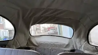 Installing Headliner On a Old Classic VW Beetle With The Windows On