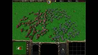 100 Footman Vs 100 Ghoul (100 vs 100 Footage) (Warcraft 3)