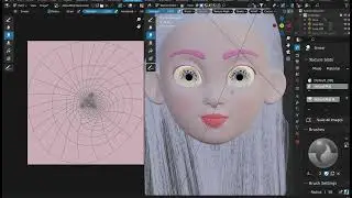 Texture painting female game character | raw recording | No edits | Timelapse Tutorial