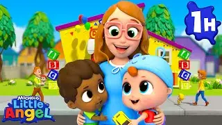 Learning Fun at School & Playground 🎒 | Nursery Rhymes for kids - Little Angel
