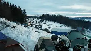 63. Elefantentreffen Bayerischer Wald Thurmansbang/ Solla 2019 - Morgend&auml;mmerung im Kessel von Loh