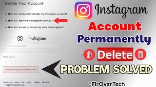 How to Delete Instagram Account Permanently | Problem Solve - The requested page could not be found