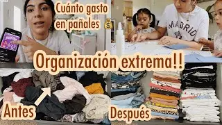 Organización de mi cuarto extrema!! (Casi me vuelvo loca 🤪) + cuánto gasto en pañales y como ahorro