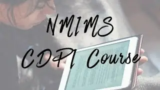 NMIMS CDPI COURSE 2018