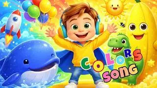 Colors Song for Kids 🌈 | Learn Red Blue Green Yellow | Super Milo