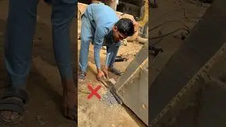 Amazing tracks for caterpillar loader broken bucket adjust gap #shorts #welding #repair