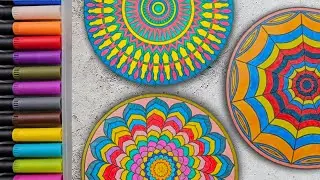 Geometric & Floral Bliss 🌀 3 Unique Mandalas | Relaxing ASMR Meditation & Coloring