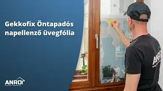 Zavar hogy besüt a nap az ablakon? A Gekkofix napellenző üvegfólia gyorsan és házilag is felrakható!