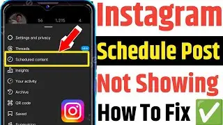 Schedule Option Not Showing in Instagram How To Fix | Instagram Schedule Option Not Showing 2024
